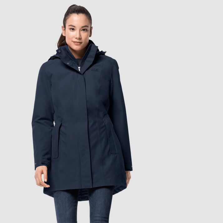 Jack Wolfskin Womens Madison Avenue Winter Coat Navy 169403EJP